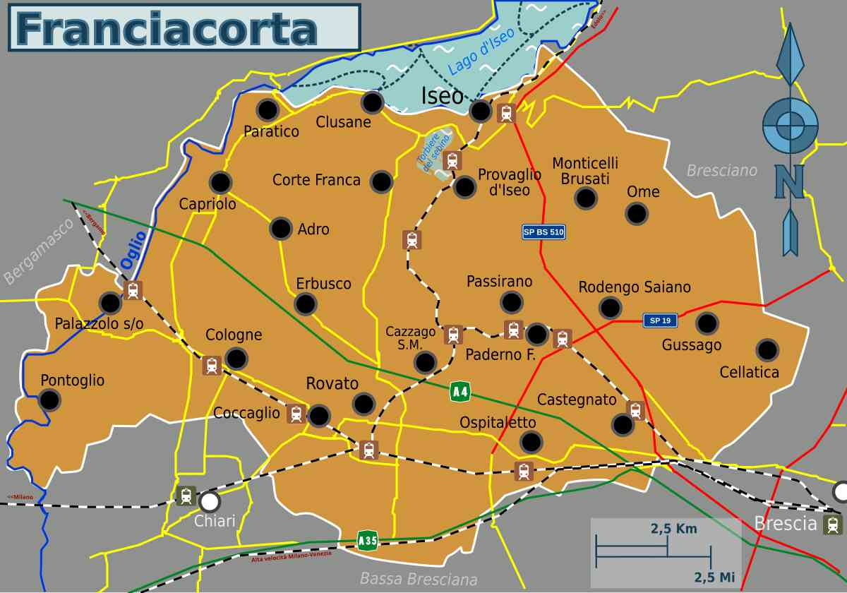 Palazzolo sull'Oglio e La Franciacorta